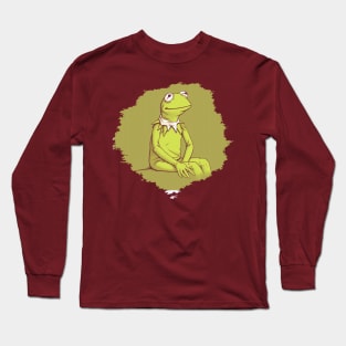 Kermit The Frog relaxing... Long Sleeve T-Shirt